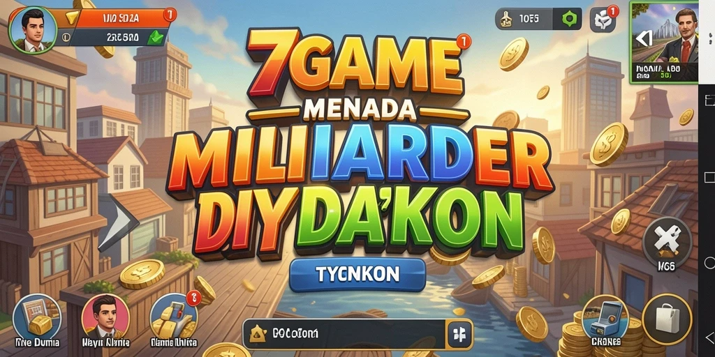 Tampilan gameplay 7GAME yang seru dan mengasyikkan dalam dunia Tycoon.