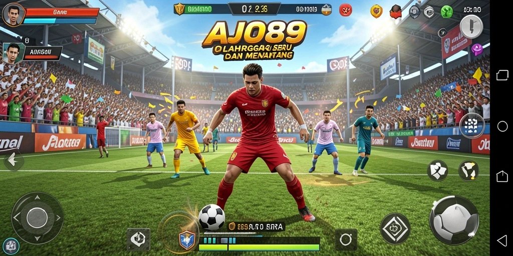 Tampilan utama game AJO89 dengan aksi olahraga seru.