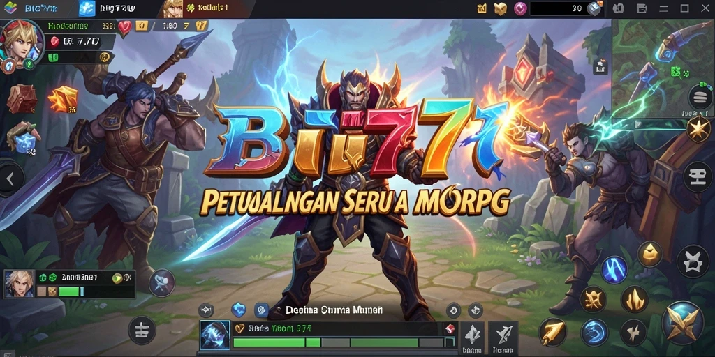 Gameplay epik dan kolaboratif dalam dunia MMORPG.