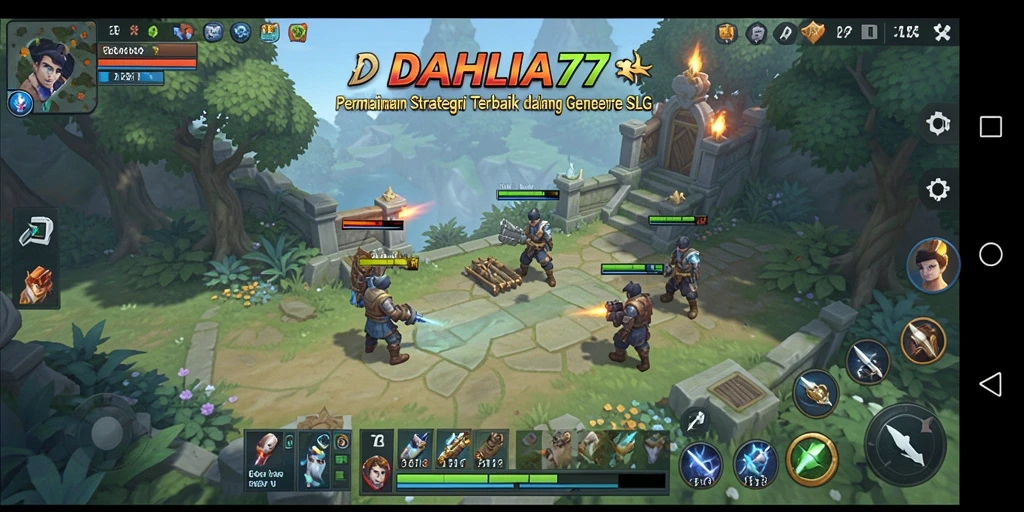 Tampilan menarik gameplay DAHLIA77 saat membangun strategimu.