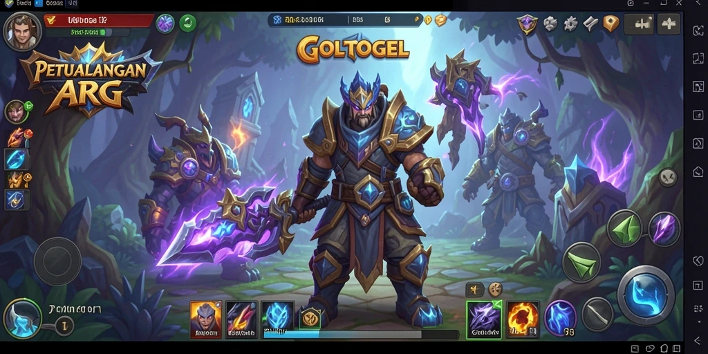 Tampilan gameplay GOLTOGEL yang penuh aksi dan petualangan.