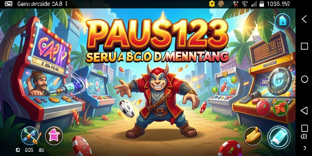 Tampilan gameplay PAUS123 yang menarik dengan elemen Arcade yang seru.