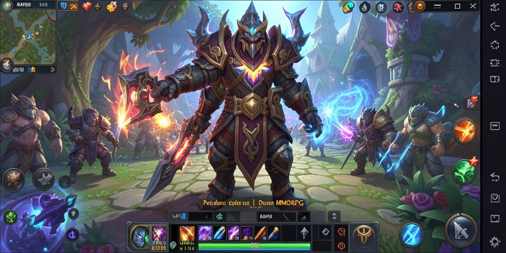 Screenshot menjadi pemandangan indah dari gameplay RPG yang menarik.